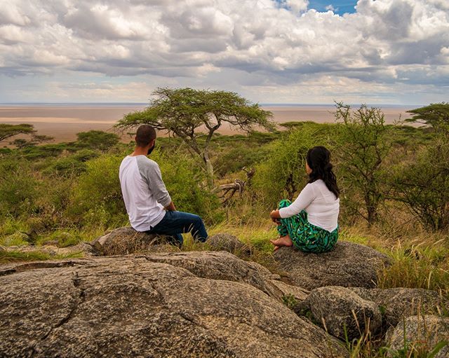 Overlooking Serengeti 😍. During our 6-day safari, our time in Serengeti was the most adventurous and memorable. We stayed at an open campsite with lions and hyenas that would come to visit our camp at night, we experienced some of the most impressive animal encounters (including the wildebeest migration), spent a rainy night in a half-wet tent (thank you for all your help, Floridi! ❤️), made new friends, fought with some of the biggest bugs we've ever seen, woke up for sunrise, and sang in the middle of the jungle while celebrating one of the most unique moments of our lives.⠀
⠀
Even though Serengeti is a bit out of the way, we recommend 100% it, and if you have 2 or 3 nights to explore it, even better.⠀
⠀
Safari with @suricatasafaris⠀
.⠀
.⠀
.⠀
.⠀
.⠀
#africa #tanzania #serengeti #suricatasafaris  #travelgram #culturetrip #wanderlust #globetrotters #backpacking #traveladdict #travelphotography #worldtraveller #travelawesome #neverstopexploring #sharetravelpics #travelblog #sonyimages #worldnomads #backpackerlife #couplegoals #mytinyatlas #cntraveler #samyanglens #a6500